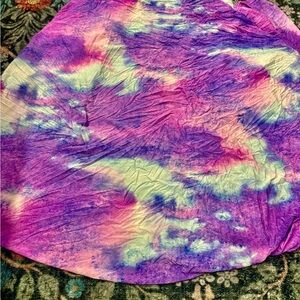 Little sleepies Tie-Dye crib sheet water color